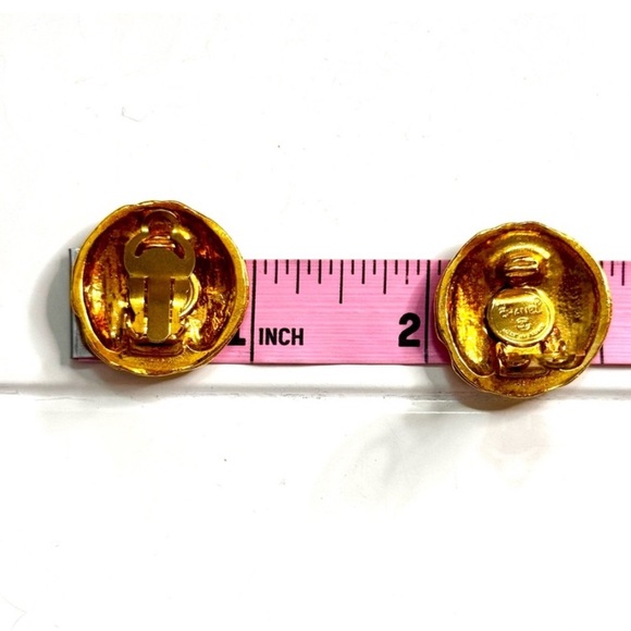 💝 CA Gift 💝 2 Options- Chanel Antique Gold Earrings - Picture 7 of 8
